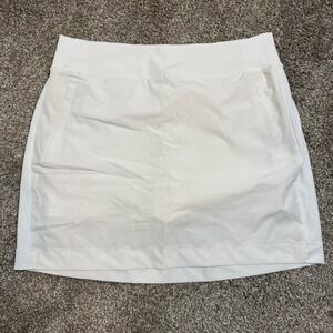 Members Mark Active Skort Womens Large Vivid White Golf Tennis WSCL-231-2023